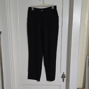 Blair Ladies Black Flat Front, Back Elastic Waist Trousers, 14P